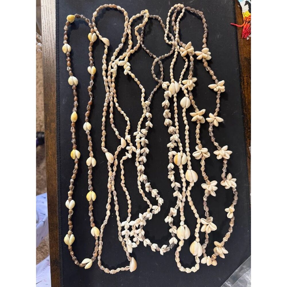 sea shell leis/necklace lot of 6